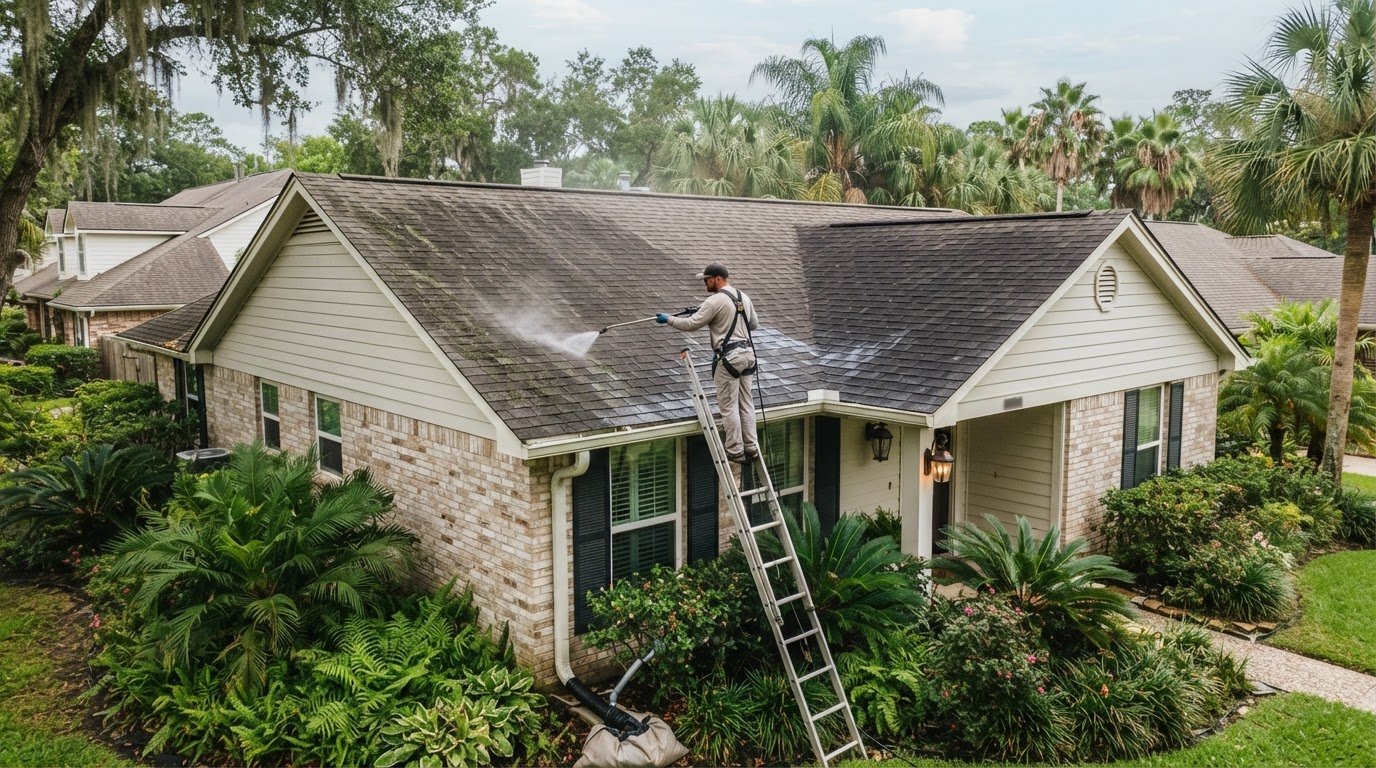 How to Remove Black Streaks from a Roof Without Damaging Shingles