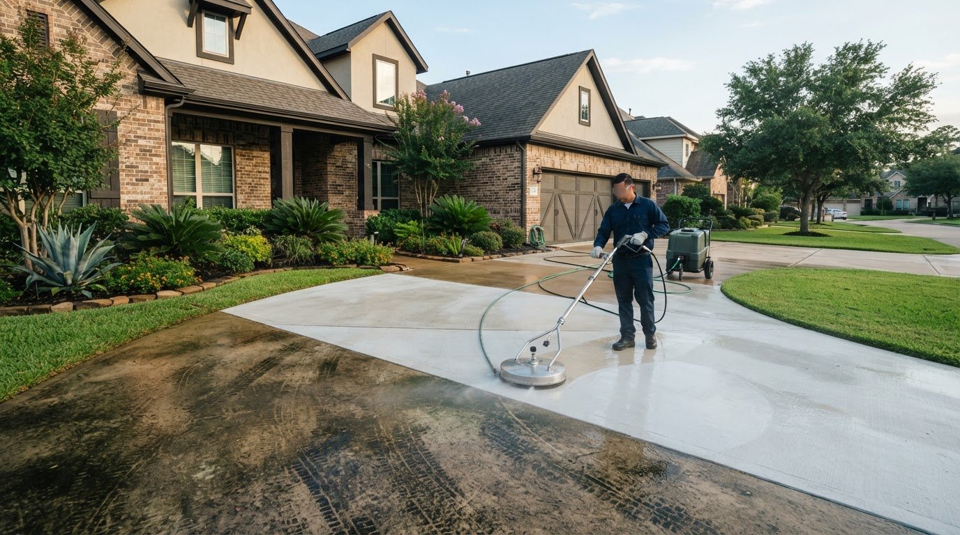 Driveway Pressure Washing in Katy, TX: Restore Curb Appeal Safely